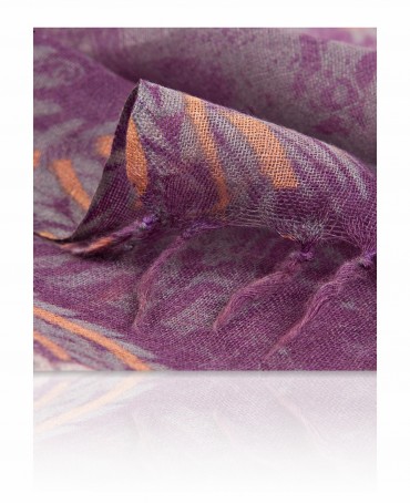 Палантин Женский ZW-TRIBAL/DEEP.PURPLE